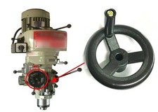 Milling Machine Part Fine Feed Black Plastic Hand Wheel CNC Mill For Bridgeport
