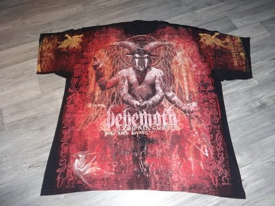 Behemoth Old Rar Old Unworn Shirt Black Metal Marduk Dissection Mgla Allover