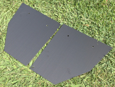 Universal Carbon Fiber Wing End Plates (for APR, Voltex, 9lives) 