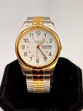 Caravelle by Bulova 45C13 Two Tone Men's Expansion Wristwatch