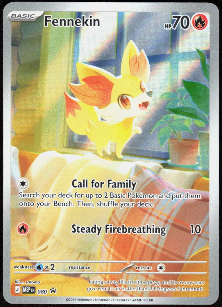 Fennekin 080 Holofoil Promo ME: Mega Evolution Promo NM Pokemon