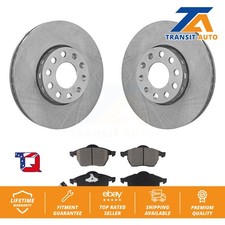 [Front] Disc Brake Rotors And Ceramic Pads Kit For Audi A6 Quattro 100