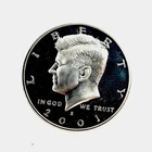 2001 S PROOF SILVER KENNEDY HALF DOLLAR
