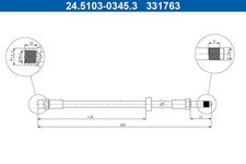 Flexible de frein Volvo XC70