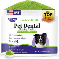 Probiotic Dog Dental Powder - Freshens Breath  Removes Tartar, 100g