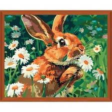 Adbrain Whimsical Bunny Kit  Frame Paint by Number Kit