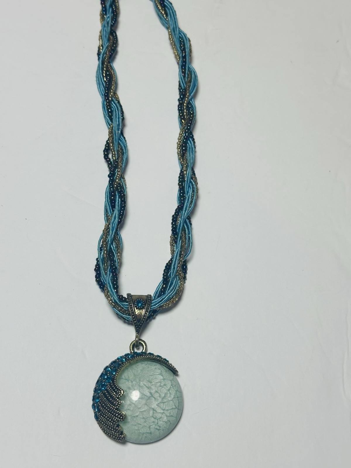 Boho Multi Strand Turquoise Gold Statement Chunky… - image 5