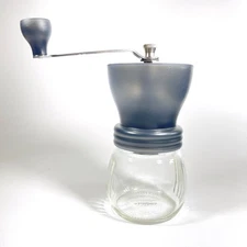 Hario Skerton Ceramic Burr Hand Crank Coffee Mill Grinder with Glass Bowl Gray