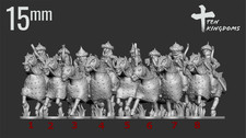 15mm Islamic Lt. Arm Archer Arm. Horse (TGM-7 resin) Ten Kingdom Miniatures