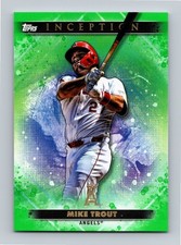 Mike Trout 2024 Topps Inception Green #27 FHOF MINT