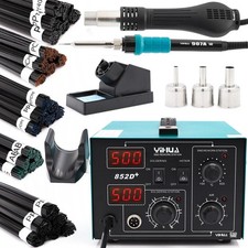 Saldatrice Per Plastica E Stazione Saldante 852D+ Ad Aria Calda Con 0,5kg Di Leg