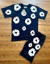 DENIM TEARS Cotton Floral Wreath Print Drawstring 2pc Set Men  s