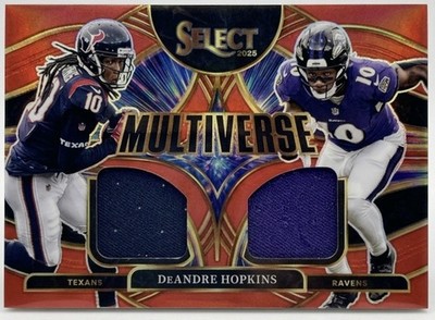 Panini Select 2025 DeAndre Hopkins MVJ-DHS Prizm Texans Ravens Insert