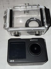 Vivitar DVR924 4K Action Camera Built-In WiFi Waterproof Case Black Compact