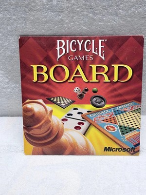 Microsoft Bicycle Board Games PC CD-ROM Chess Checkers Backgammon Classic Family
