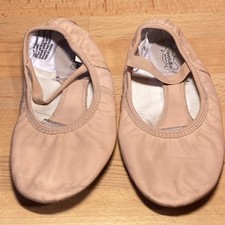 Revolution Dancewear Ballet Pink Leather Split Sole Dance Shoes Women's US 9.0A