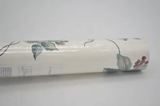 Vintage York Wallcoverings Floral Fruit Wallpaper Double Roll 5.2 Square Meters