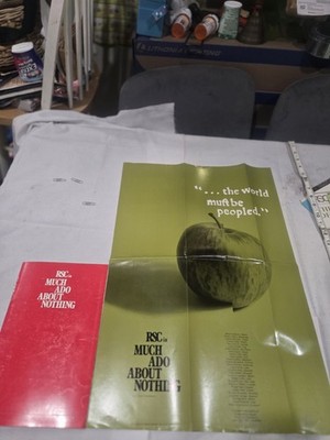 1973 RSC Much Ado About Nothing Poster & Program Royal Shakespeare Company