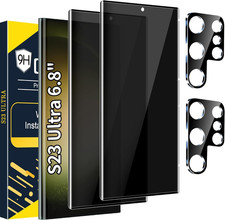 2 2 Pack Galaxy S23 Ultra Privacy Screen Protector, 9H Tempered Glass, Ultraso