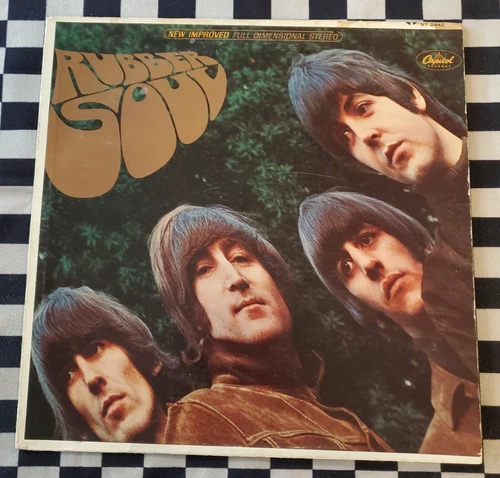 Rubber Soul LP by The Beatles vinyl 1965 G+ ST-2442 Capitol Records