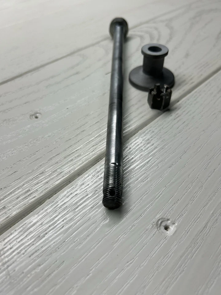 1980 Kawasaki KX125 Eixo dianteiro roda parafuso eixo espaçador colar - Imagem 4 de 4