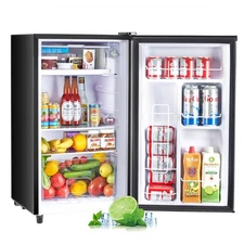 Upgraded Mini Fridge with Freezer 3.2 Cu.Ft Compact Dorm Refrigerator Small C...