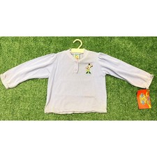 Vintage Y2K Mickey's Stuff for Kids Polo Shirt Girls 4T Blue Minnie Mouse Bear