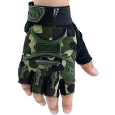 Kinder Fahrradhandschuhe Halbfinger rutschfest, Skater, Kletter, Sport