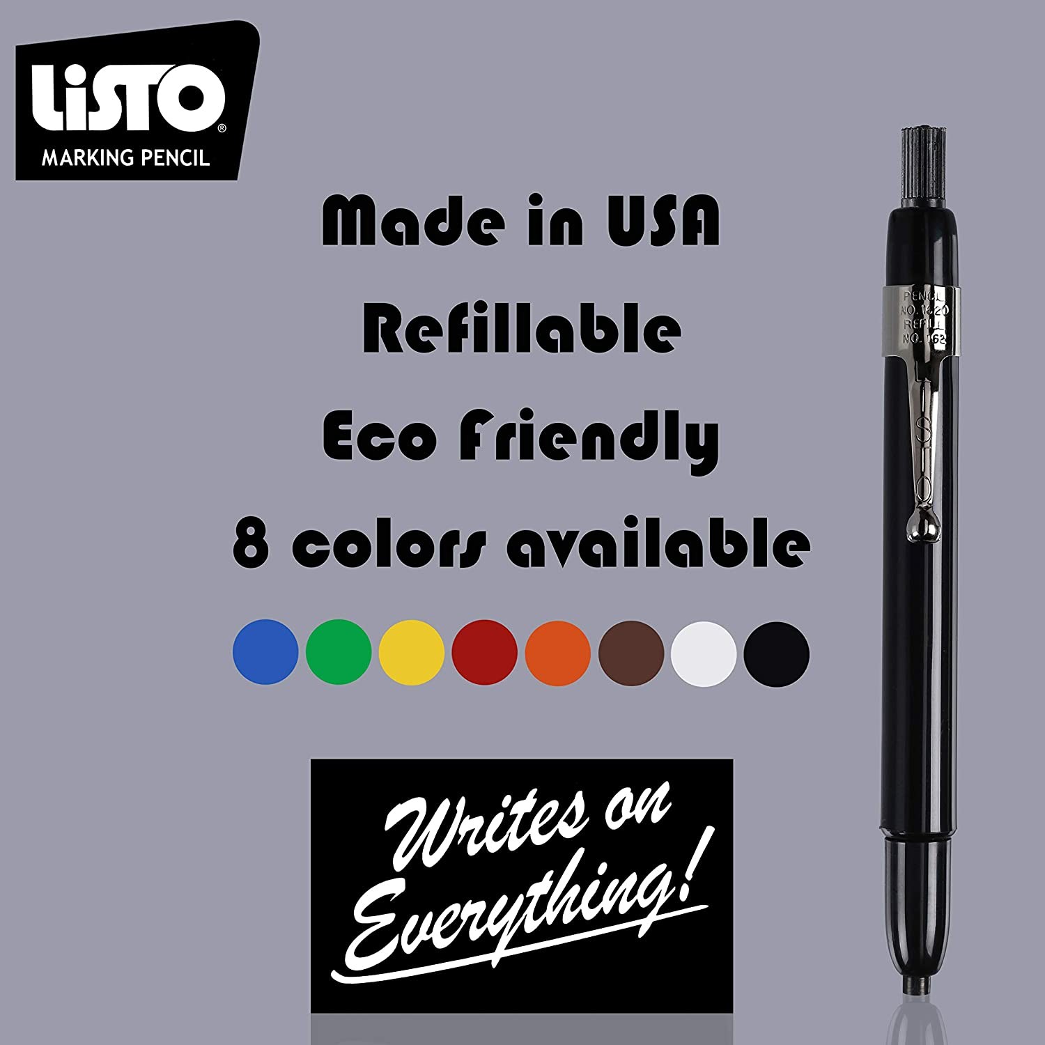 Listo 162 Marking Pencils Refill - Black Box of 72 - China Marking Wax Pencils