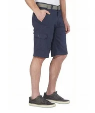 WearFirst Men's 11" Inseam Classic Fit Free-Band Cargo Shorts Navy or Gray NEW