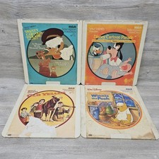 CED Video Disc Disney Cartoon Lot RCA Selectavision Untested Winnie The Pooh
