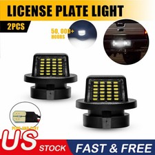 2X LED License Plate Light Rear Bumper Tag Assembly Lamp For Ford F150 F250 F350