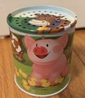 Schylling Farm Animal Moo Sound Tin Toy Noise Maker Cow Pig Sheep 2009
