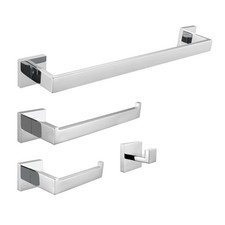 Kingston Brass BAHK602478 Lasdun 4 Piece Bathroom Accessory Set - - Chrome