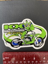 KAWASAKI Moto Mini Bike Gare Moto Racing RARO Adesivo Lucido Chevy Bambini