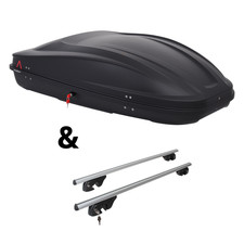Für Dacia Logan Kombi/MCV II - Dachträger Menabo Sherman & Dachbox Spark 400