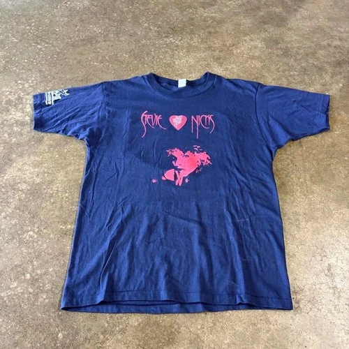 Stevie Nicks The Wild Heart Tour Tee Mens Large 1980s vintage concert t-shirt, vintage, size L, single stitch, B+ condition