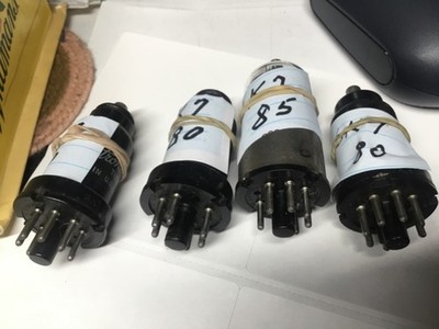 4x 6K7 RCA  Sylvania Metal  /Glass ALL TESTED B&K 707  @  80 80  80 85