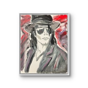 16 X 20 “Michael Jackson 6” Expressionism Colorful Art, Painting On Canvas Panel