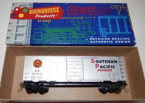Coche de caja Roundhouse escala HO 40' Southern Pacific 163040 'Overnight' #1071 (A) | Zustand: Used