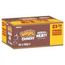 Walkers Crisps Wotsits Crunchy Really Meaty Snacks Corn Puff 25x48g Free Postage