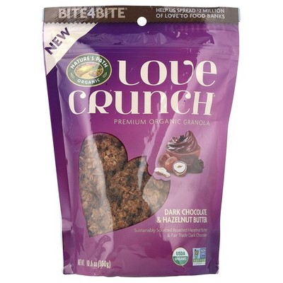 Love Crunch , Premium Organic Granola, Dark Chocolate & Hazelnut Butter, 10.6 oz