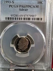 1993-S Silver Roosevelt Dime PCGS PR69DCAM Proof Uncirculated