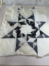 Vintage Handmade Lot 5 Random Quilt Top Squar...