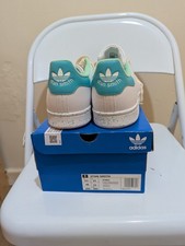 Adidas Stan Smith Cream White Mint Green Mens Uk 11 Very Good Condition