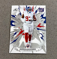 Topps 2026 Darius Alexander New York Giants #170 Rookie Football Card. rookie card picture