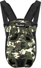 Pawaboo Camo Dog Pet Carrier Backpack Size: L - Front Pack Travel Harness