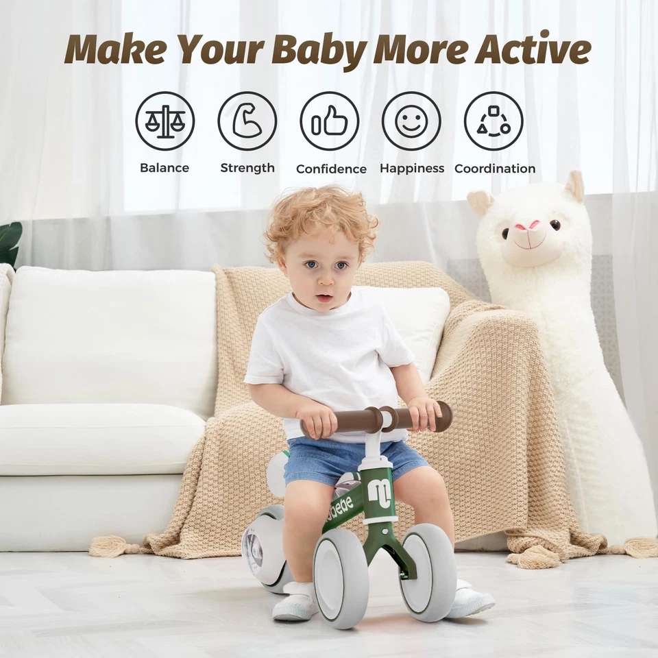 Baby баланс велосипед, милый ребенка ясельного возраста велосипеды 12-36 месяцев подарки для 1 года девочки... - Изображение 4 из 4