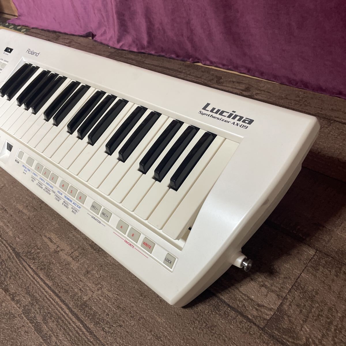 Roland AX-09 Lucina Shoulder Keyboard Synthesizer Pearl White 37