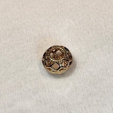 RARE Retired Pandora 14k Gold Open Works Lattice Charm #750470